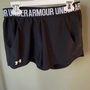 Black under armor shorts